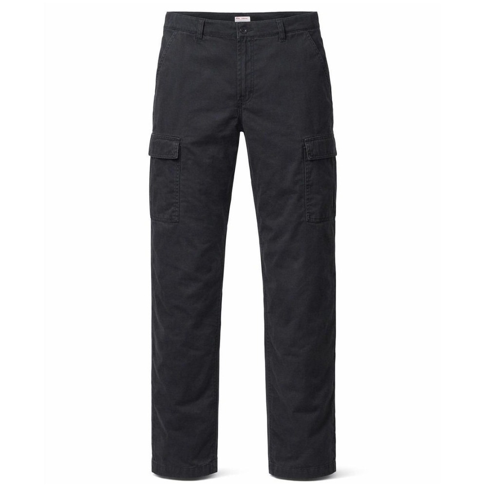 Wrangler Cargo Pants Mens 36/30 Black Relaxed Fit Cotton Utility Workwear Pant